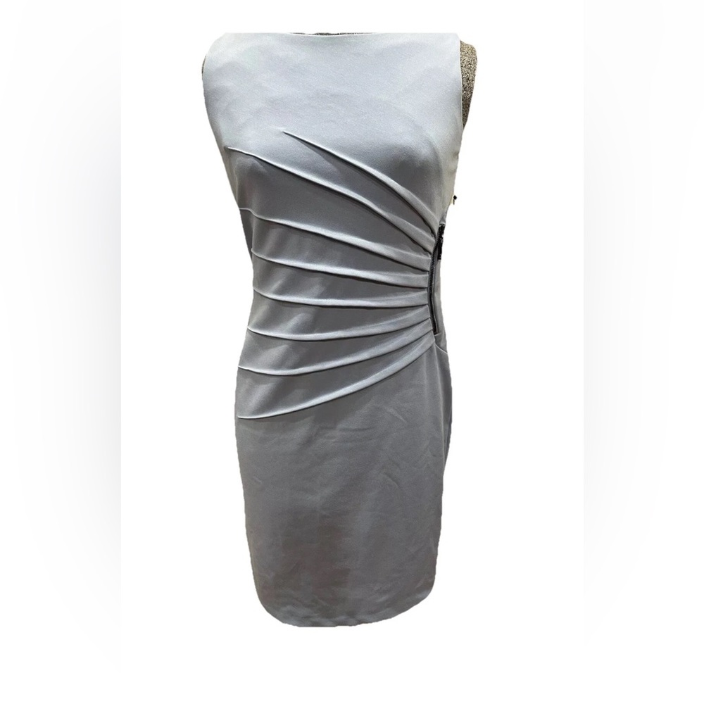 🆕Ivanka‎ Trump NWT size 4 slate blue pencil dress-zipper side-poly/rayon *read!